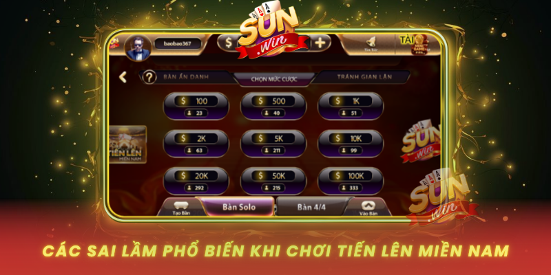 Tiến Lên Miền Nam Tại SUNWIN – Đỉnh Cao Bài Việt Online 2 Cac Sai Lam Pho Bien Khi Choi Tien Len Mien Nam