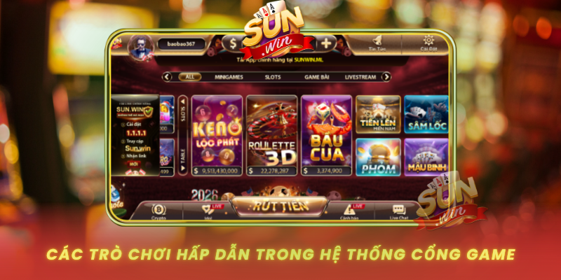 Cac Tro Choi Hap Dan Trong He Thong Cong Game
