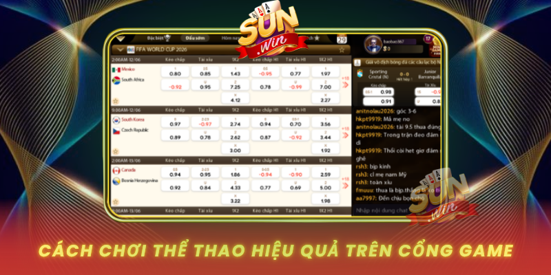 Cach Choi The Thao Hieu Qua Tren Cong Game