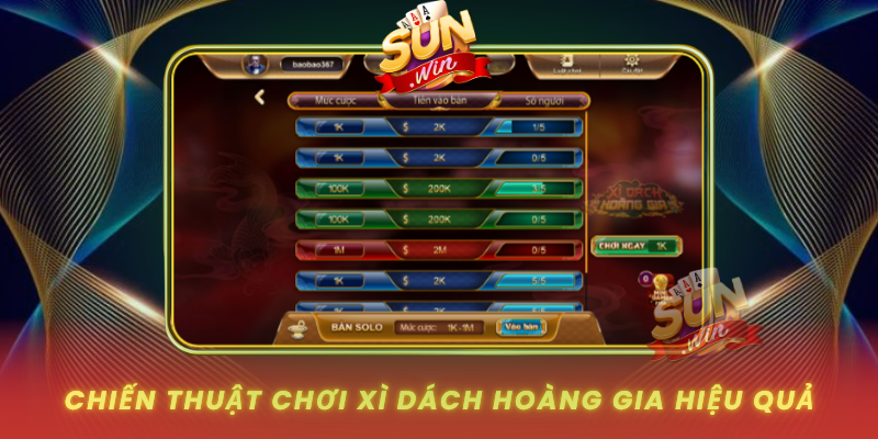 Khám Phá Xì Dách Hoàng Gia – Đỉnh Cao Trải Nghiệm Tại SUNWIN 2 Chien Thuat Choi Xi Dach Hoang Gia Hieu Qua