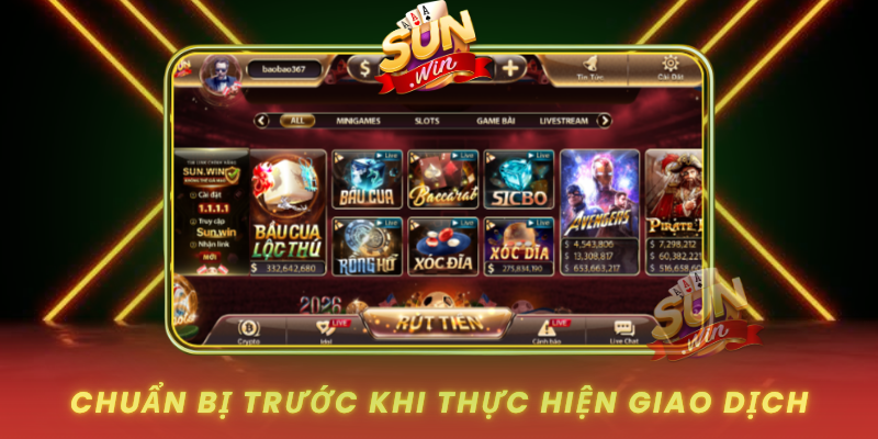 Chuan Bi Truoc Khi Thuc Hien Giao Dich