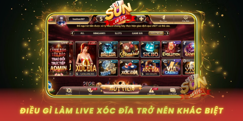 Live Xóc Đĩa – Sân Chơi Đổi Thưởng Hấp Dẫn Tại SUNWIN 1 Dieu Gi Lam Live Xoc Dia Tro Nen Khac Biet