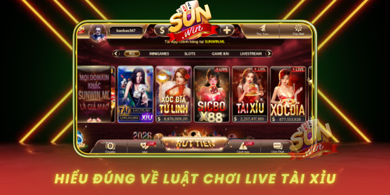 Live Tài Xỉu – Chiến Thuật Chơi Thắng Lớn Tại SUNWIN 1 Hieu Dung Ve Luat Choi Live Tai Xiu