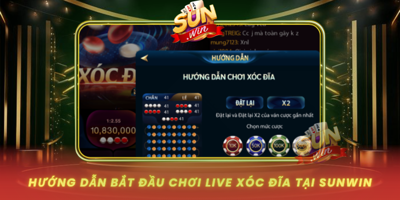 Live Xóc Đĩa – Sân Chơi Đổi Thưởng Hấp Dẫn Tại SUNWIN 3 Huong Dan Bat Dau Choi Live Xoc Dia Tai Sunwin
