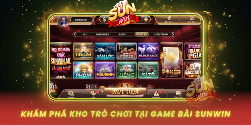 Kham Pha Kho Tro Choi Tai Game Bai Sunwin