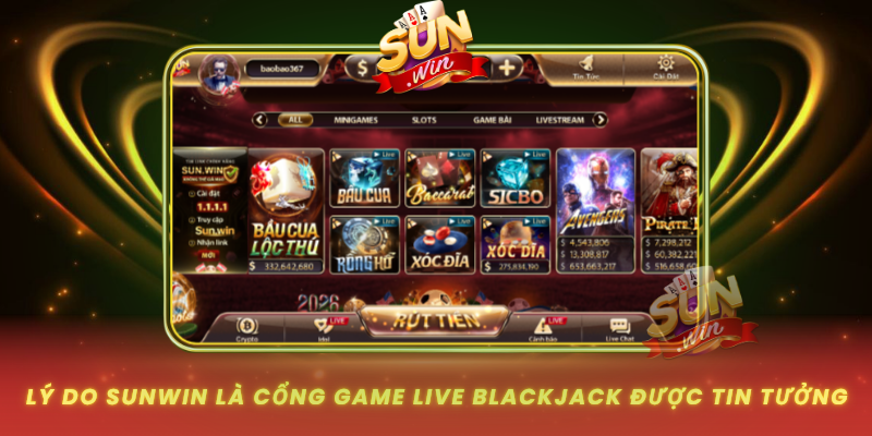 Live Blackjack – Trải Nghiệm Đánh Bài Trực Tiếp Hấp Dẫn 3 Ly Do Sunwin La Cong Game Live Blackjack Duoc Tin Tuong Nhat