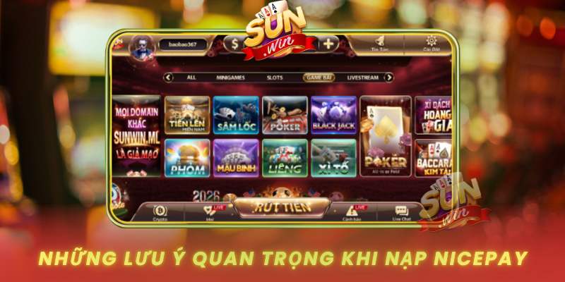 Nhung Luu Y Quan Trong Khi Nap Nicepay