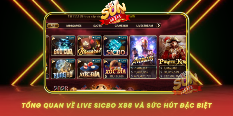Live Sicbo X88 – Trò Chơi Xúc Xắc Đỉnh Cao Tại SUNWIN 1 Tong Quan Ve Live Sicbo X88 Va Suc Hut Dac Biet
