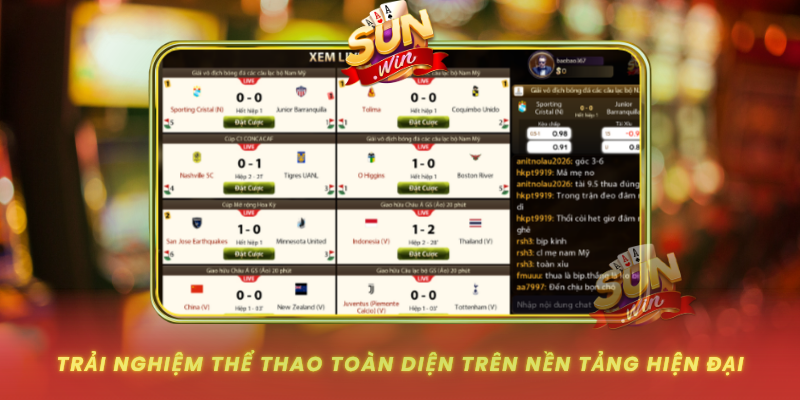 Trai Nghiem The Thao Toan Dien Tren Nen Tang Hien Dai