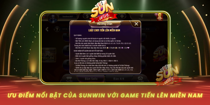Tiến Lên Miền Nam Tại SUNWIN – Đỉnh Cao Bài Việt Online 3 Uu Diem Noi Bat Cua Sunwin Voi Game Tien Len Mien Nam